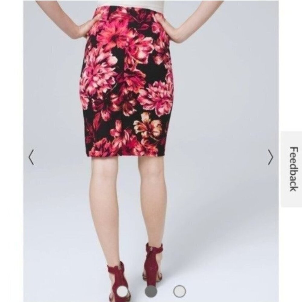 NWOT White House Black Market Floral Pencil Skirt - Picture 3 of 4